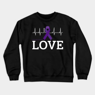 LOVE Products for Survivors National Alzheimer's Awareness Crewneck Sweatshirt